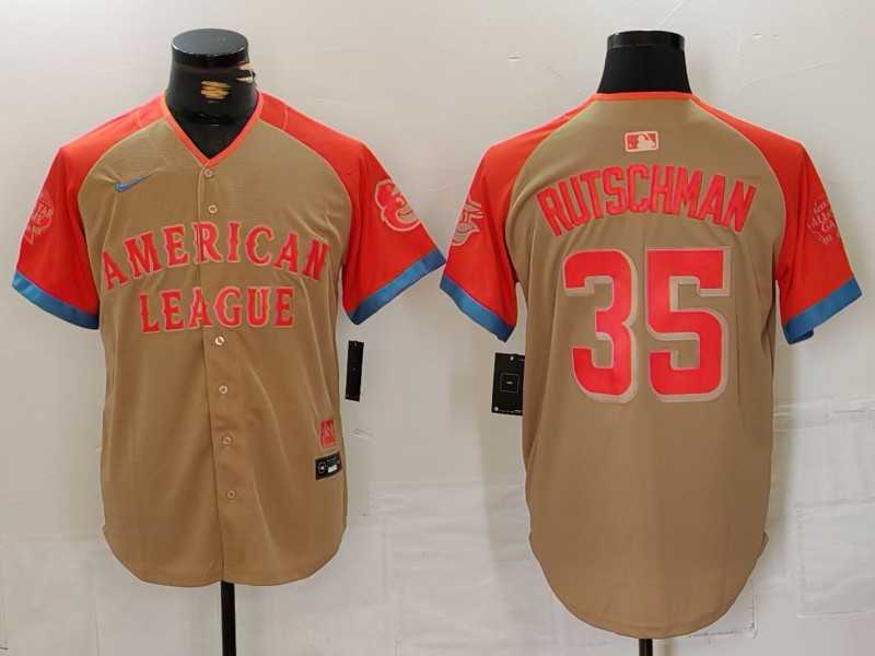 Mens American League #35 Adley Rutschman Cream 2024 All-Star Limited Stitched Baseball Jersey->2024 mlb all-star->MLB Jersey